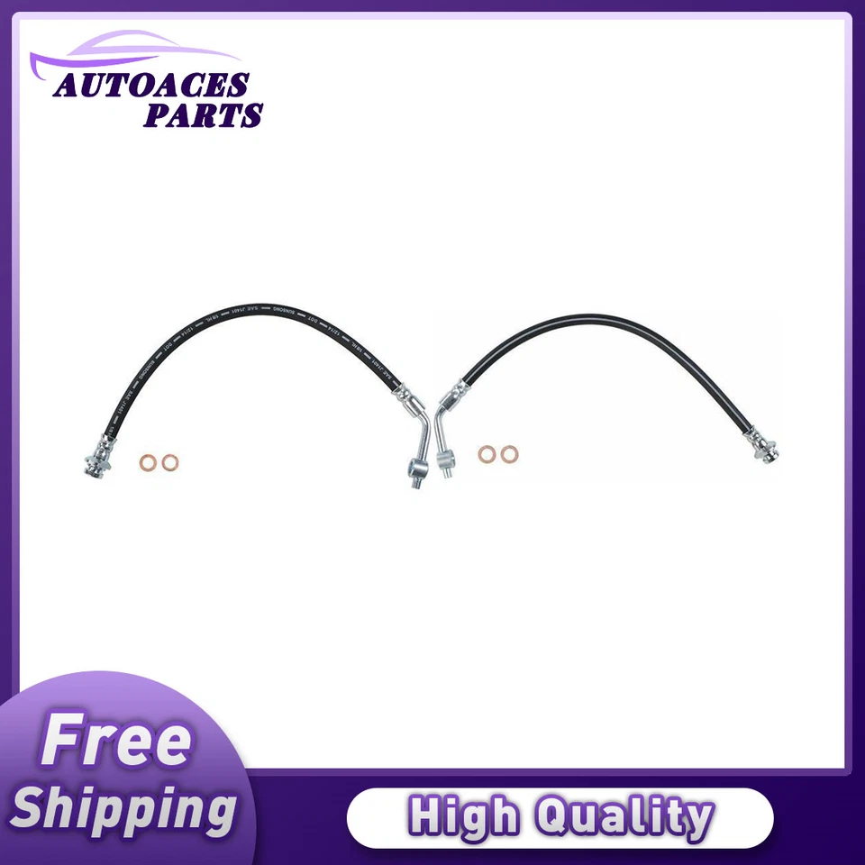 2X Manguera de línea de freno delantero Sunsong para Nissan Frontier 1998 1999 2000 2001 Foto 1 de 2