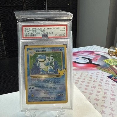  Blastoise Celebrations: Classic Collection 2/102 Holo Holo Rare PSA 9 - Image 1 of 2