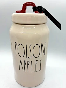 Rae Dunn Disney Villains Evil Queen "POISON APPLES" Canister / 2 sided - Picture 1 of 8