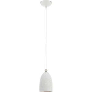 Livex Lighting 49107-03 Arlington Pendant White with Brushed Nickel Accents - Picture 1 of 11