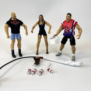 WWE Mattel Milk O Mania Wrestling Figuren McMahon Angle Stone Cold Austin - Bild 1 von 14
