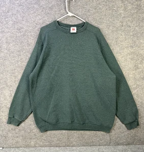 Vintage Member's Mark Sweatshirt Herren XL Grün Rundhals Pullover Langarm - Bild 1 von 6