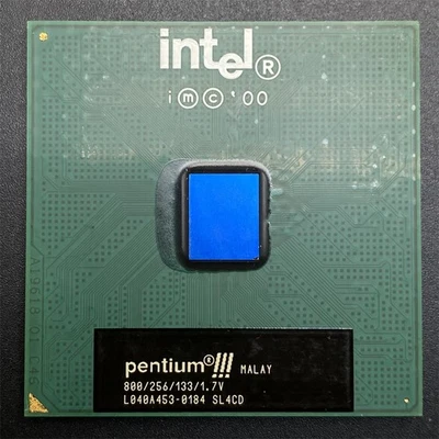 Intel Pentium III 800MHz CPU SL4CD Coppermine 800EB 256KB 133MHz 370 Processor - Image 1 of 3
