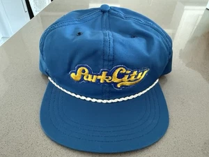 VINTAGE High West Park City Utah Snapback Trucker Hat Blue One Size USA - Picture 1 of 10