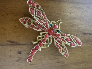 RARO BROCHE LIBÉLULA FIRMADO DE NICOLA VINTAGE - Imagen 1 de 5