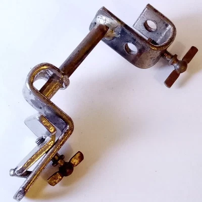 Slingerland Shur-Grip Clamp-On Cymbal Arm Rod Holder Mount Bass Drum Hoop Nickel - Image 1 of 4