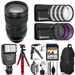 Tamron 35-150mm f/2-2.8 III VXD Lens for Sony +Flash +MACRO UV-CPL-FLD -64GB Kit