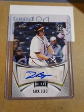 2021 Leaf Draft Zack Gelof Auto Oakland (Las Vegas?) Athletics BA-ZG1