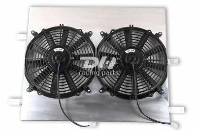 Aluminum Shroud &12"Fan FIT 2005-2014 Ford Mustang/07-09 Shelby GT Radiator 2789 - Imagem 1 de 4