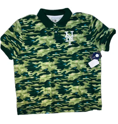 NWT New Era MLB New York Mets Fairway Pack Camouflage S/S Golf Polo Size 3XL - Image 1 of 4