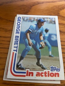 George Brett 1982 Topps In Action #201 Kansas City Royals