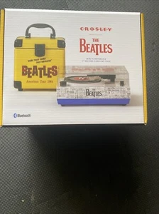The Beatles RSD 2024 Crosley MINI TURNTABLE & CASE with 4x3" VINYLS - LIMITED ED - Picture 1 of 12