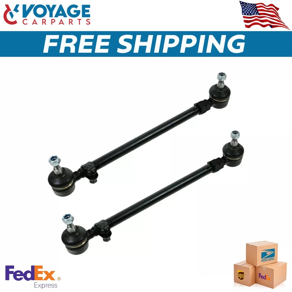 New Inner Outer Tie Rod Assembly Set of 2 Piece For 1977-1985 Mercedes Benz 300D - Image 1 of 4
