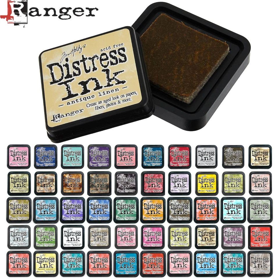 Ranger Tim Holtz Distress Ink Pads - All Colours Cardmaking Crafts (full size) - Image 1 of 1