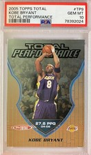 2005 Topps Total #TP9 Kobe Bryant Total Performance Gem Mint PSA 10
