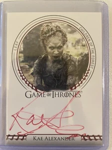 Game Of Thrones Complete Series Volume 2 Kae Alexander as Leaf Autograph Red - Picture 1 of 2