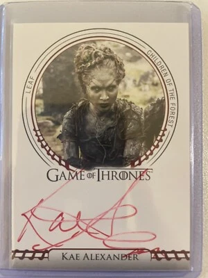 Game Of Thrones Complete Series Volume 2 Kae Alexander as Leaf Autograph Red - Image 1 of 2