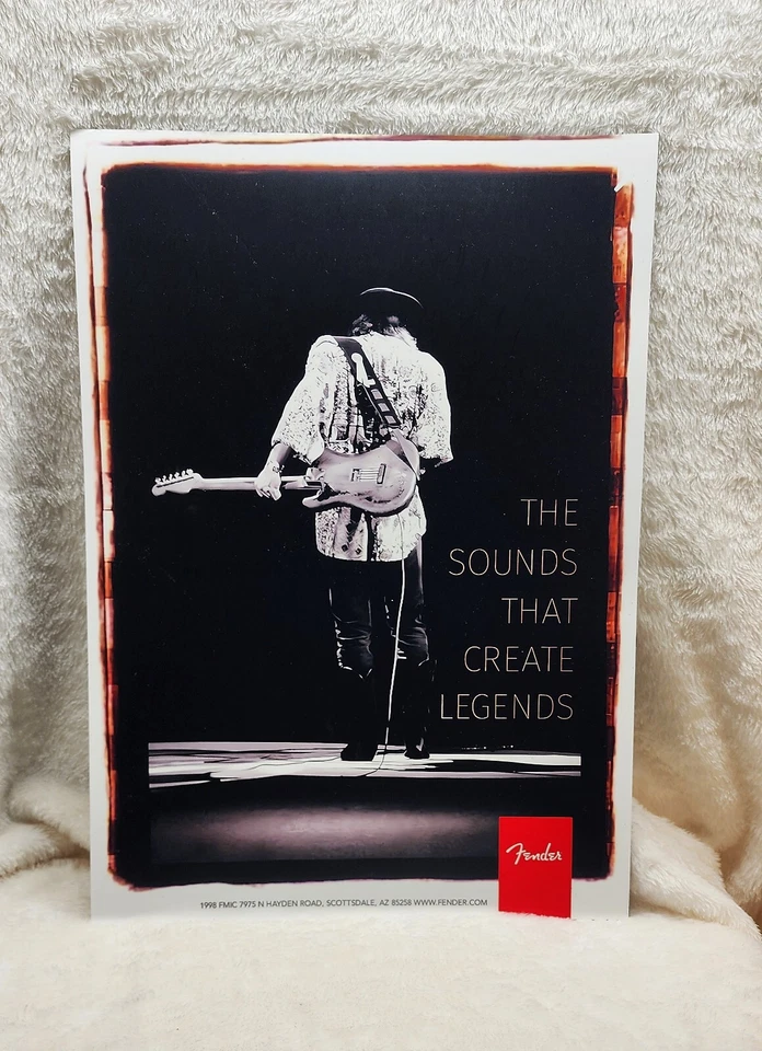 Stevie Ray Vaughan Fender Promo Poster  SRV - Image 1 of 1
