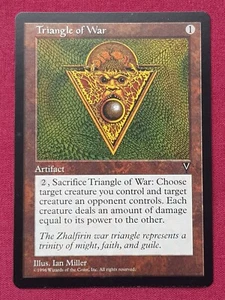 Magic The Gathering VISIONS TRIANGLE OF WAR artifact card MTG - Imagen 1 de 2