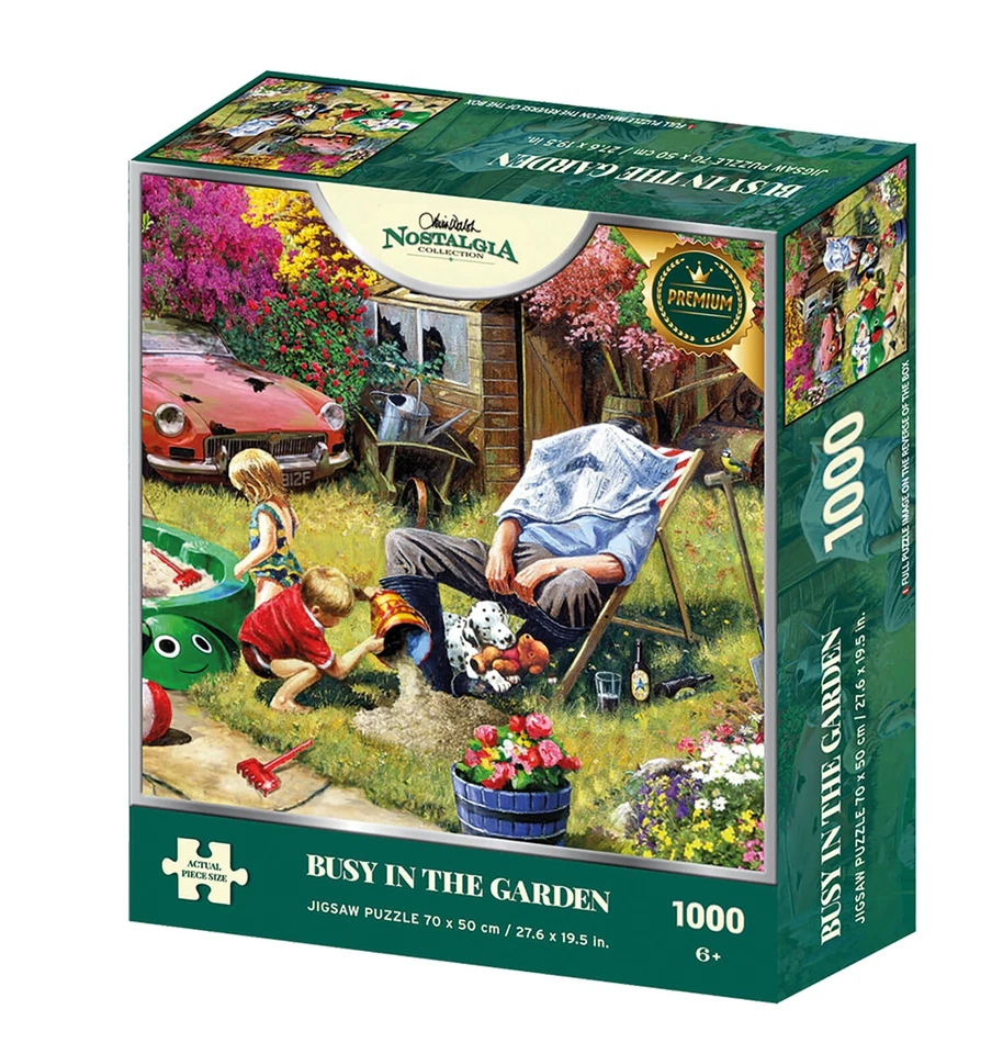 Kevin Walsh Nostalgia - Busy In The Garden 1000pc Jigsaw Puzzle