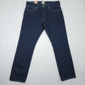 J Crew Jeans Mens 32x30 Blue 770 Straight Tapered Resin Rinse Cotton AQ588 - Picture 1 of 16