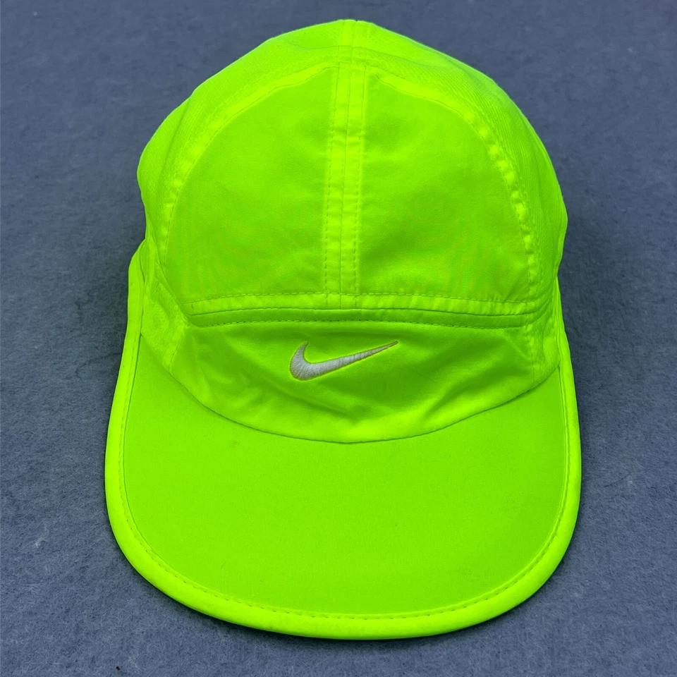 Nike Featherlight 7 Panel Tailwind Women’s Cap Neon Yellow Adjustable Light Hat* - Image 1 of 4