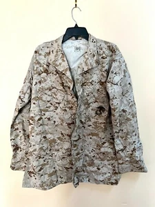 USMC BLOUSE DESERT MARPAT TM CAMOUFLAGE MCCUU JACKET - MEDIUM LONG - Picture 1 of 4