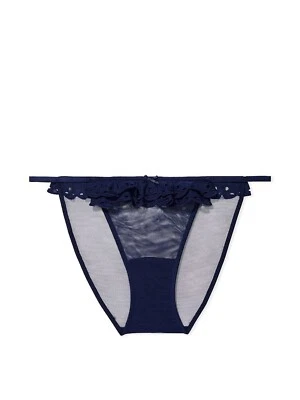 Victoria's Secret Dream Angel Eyelet Lace String Bikini Panty Blue NWT - Image 1 of 3