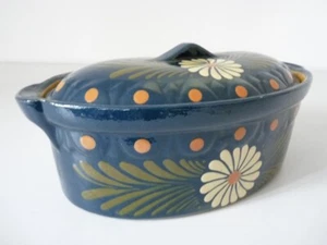 Terrine à Baeckeoffe terre vernissée Alsace Art Populaire (17166) - Photo 1/5
