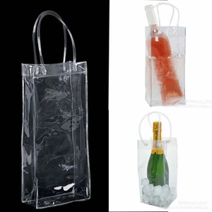 Wine Beer Champagne Bucket Drink Ice Bag Bottle Cooler Chiller Foldable Carrier - Picture 1 of 6