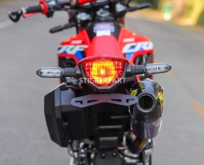 GUARDABARROS CORTO PARA HONDA CRF300L RALLY RL COLA ORDENADA ELIMINADOR MATRÍCULA ACERO Foto 1 de 4