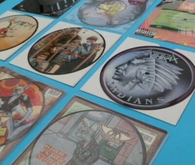 7" PICTURE DISCS VINYL RECORDS Rock Punk Funk Pop 60's 70's 80's Various Artists - Image 1 of 4