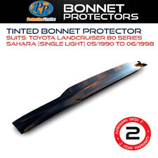 Tinted Bonnet Protector Fits Toyota Landcruiser 80 Sahara Single Light 05/90-98