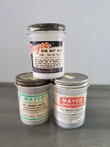 Vintage MAYCO RARE Brush-On or Satin Matt Ceramic Glaze 4 oz 115, 824, 306, 402 - Picture 1 of 1