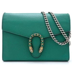 GUCCI Dionysus Leather Mini Chain Bag 401231 Leder Smaragdgrün / 352205 - Bild 1 von 9