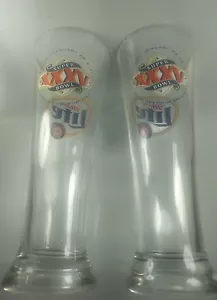 NFL Super Bowl XXXV Miller Lite Pilsner Beer Glass Raymond James Stadium Tampa - Picture 1 of 4