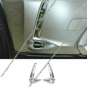 For Lexus UX 200 250h 2019-2021 ABS Chrome Front Fog Light Lamp frame Cover Trim - Picture 1 of 8