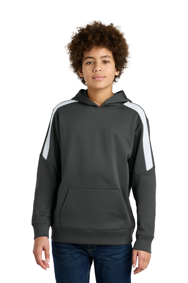 Sudadera con Capucha Sport-Tek Juvenil Sport-Wick Fleece United YST255 Foto 1 de 1