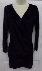 Leo Rosi Women's Size Medium Black Velvet Dress ~ NEW - Picture 1 of 3