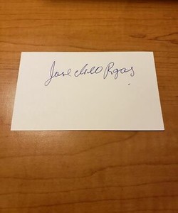 JOSE ROJAS - BOXER - AUTOGRAPH SIGNED - INDEX CARD -AUTHENTIC - A1717