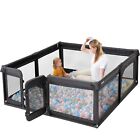 Baby Playpen, Portable Foldable Baby PlayPens for Babies and Toddlers with Gate