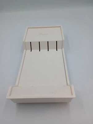 Cutco Knife Rack Wall Mount White Plastic 4 Slot or In-Drawer Storage - Image 1 of 4
