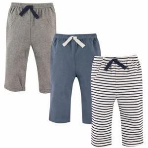 Hudson Baby Pants, 3-Pack, Blue Stripes - Picture 1 of 1