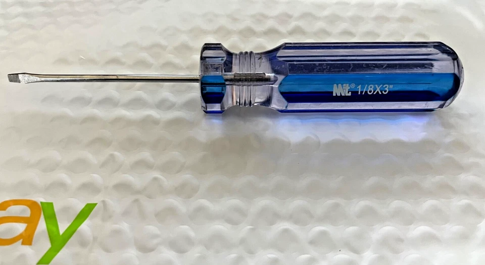 NOS MIT SLOTTED  MAGNETIC SCREWDRIVER 1/8 X 3" - Image 1 of 1