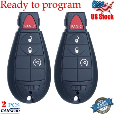 2 For 2008 2009 2010 2011 2012~2016 Chrysler Town & Country Remote Star Key Fob - Image 1 of 4