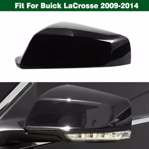 Black Left Side Rearview Mirror Cover Housing Shell For Buick LaCrosse 2009-2014 - Picture 1 of 11