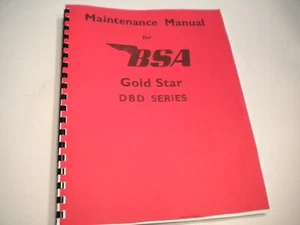 1960 BSA Gold Star DBD Shop Service Manual-NEW - Bild 1 von 4