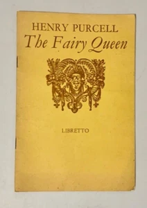 Vintage Opera Libretto - The Fairy Queen Henry Purcell - Book Faber 1969 FO346 - Foto 1 di 14