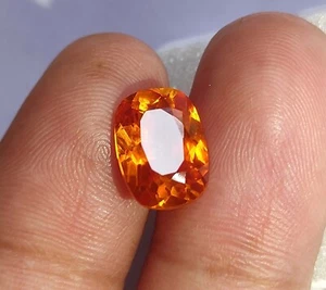 Certified 4.20 Ct Natural Fanta Orange Sapphire Cushion Montana Loose Gemstone - Bild 1 von 10