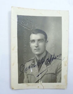 VECCHIA FOTO MILITARE STACCATA TESSERA LIBRETTO TIMBRO 1 ° RAGG MVSN VENTENNIO - Picture 1 of 2